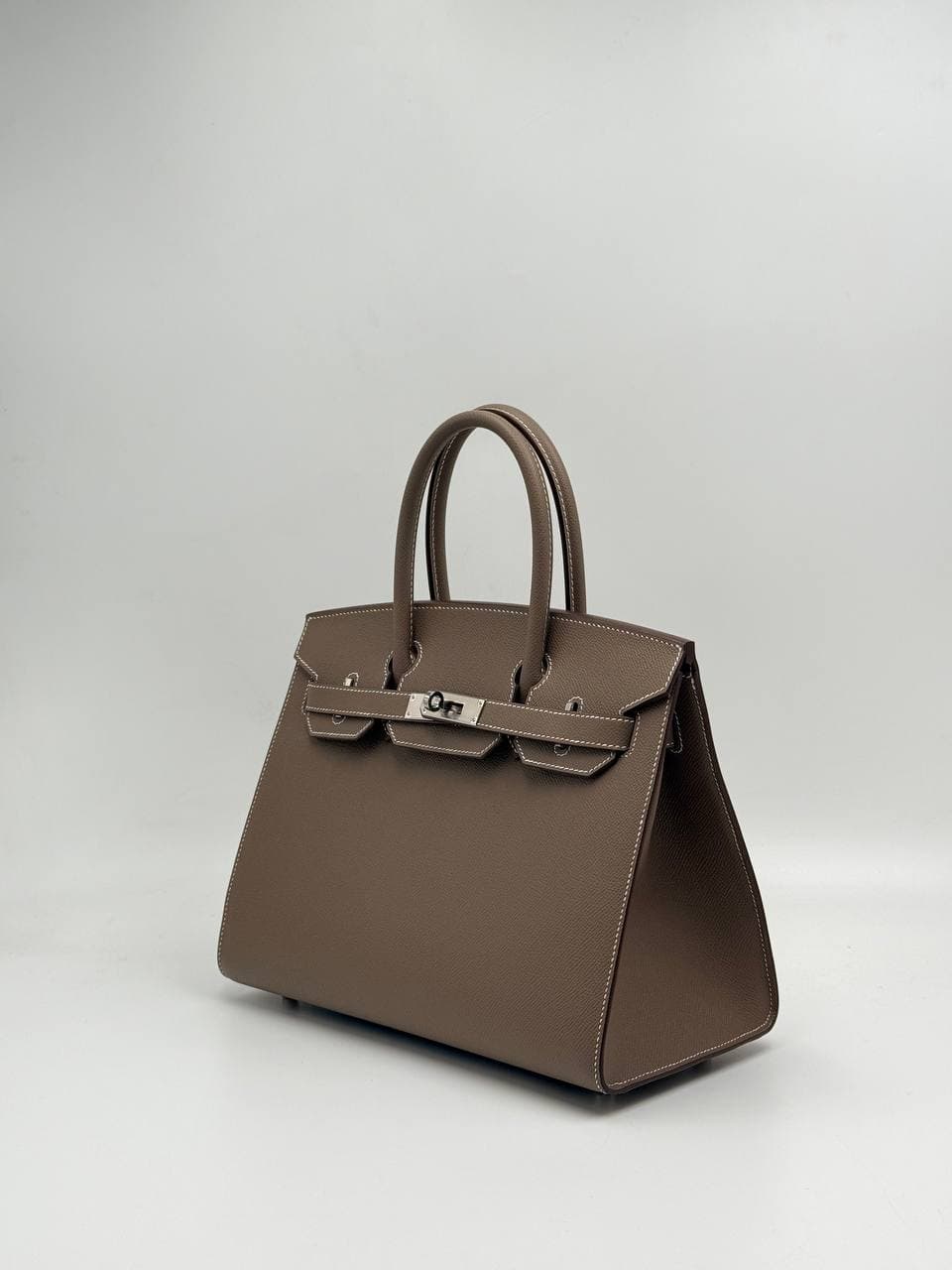 Hermès Birkin 30 Sellier Étoupe Epsom front with lock and clochette — 2